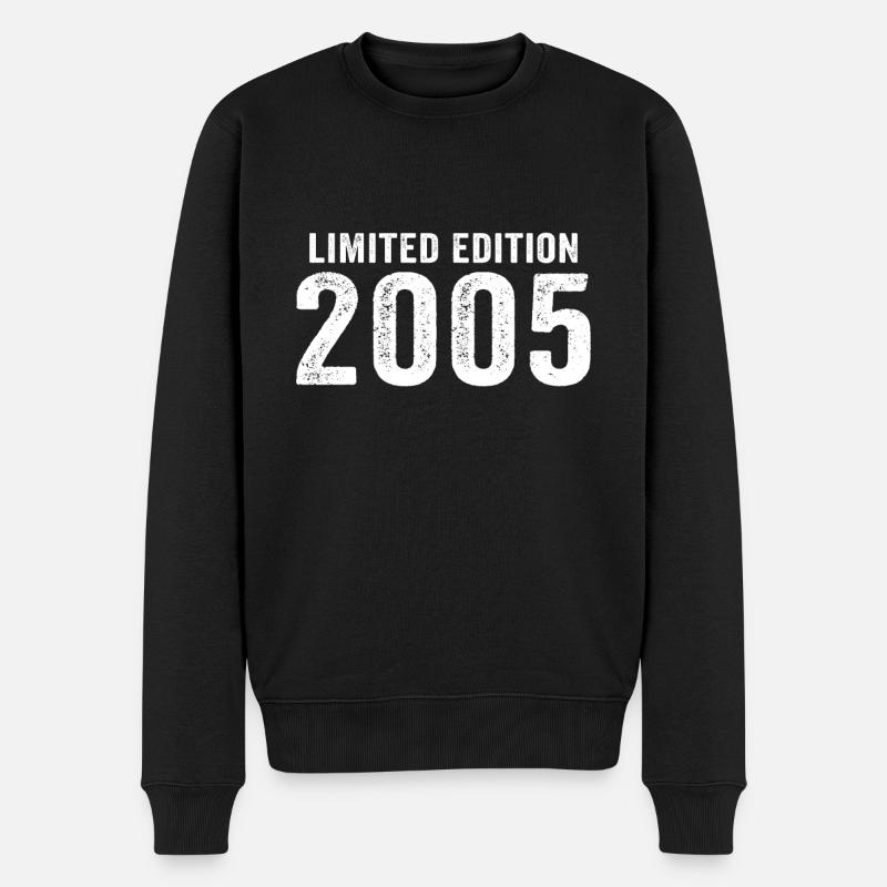 t-shirt Limited Edition 2005 made in 2005 - Männer Premium Bio Pullover - Schwarz