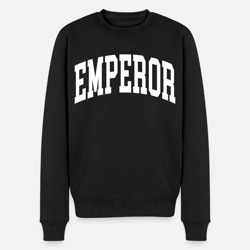 Emperor - Männer Premium Bio Pullover - Schwarz