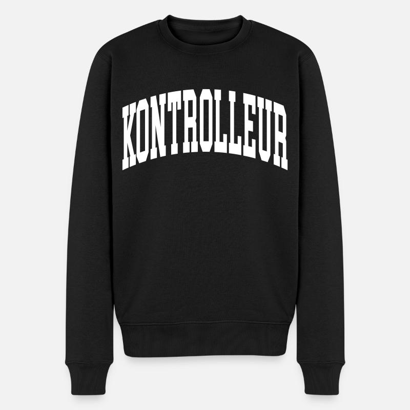 Kontrolleur - Männer Premium Bio Pullover - Schwarz