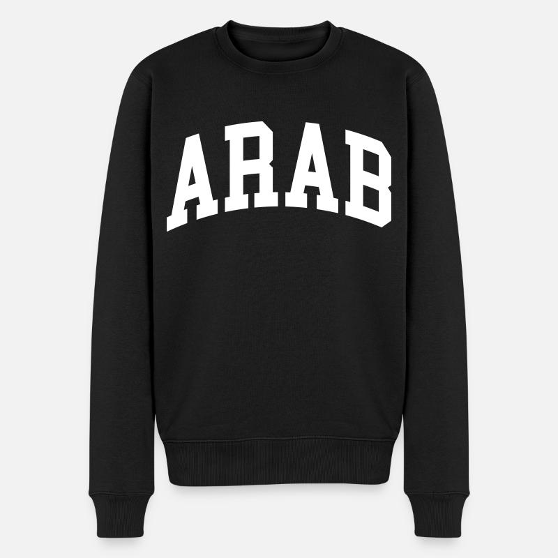 Arab - Männer Premium Bio Pullover - Schwarz