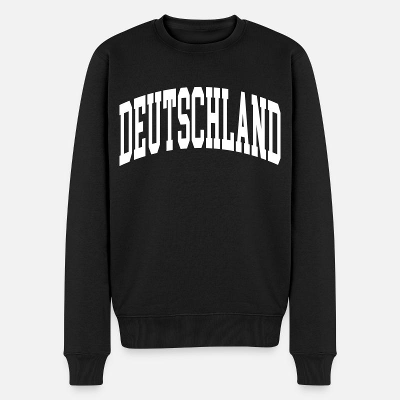 Deutschland - Männer Premium Bio Pullover - Schwarz