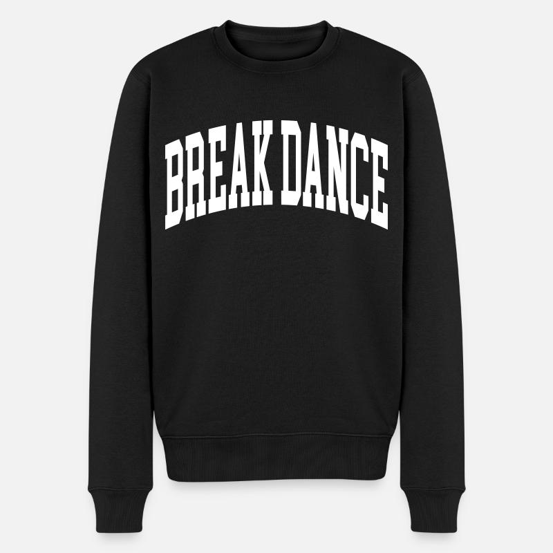 Break Dance - Pull Premium bio Homme - noir