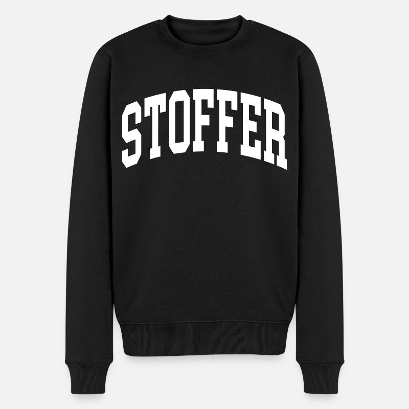 Stoffer - Männer Premium Bio Pullover - Schwarz