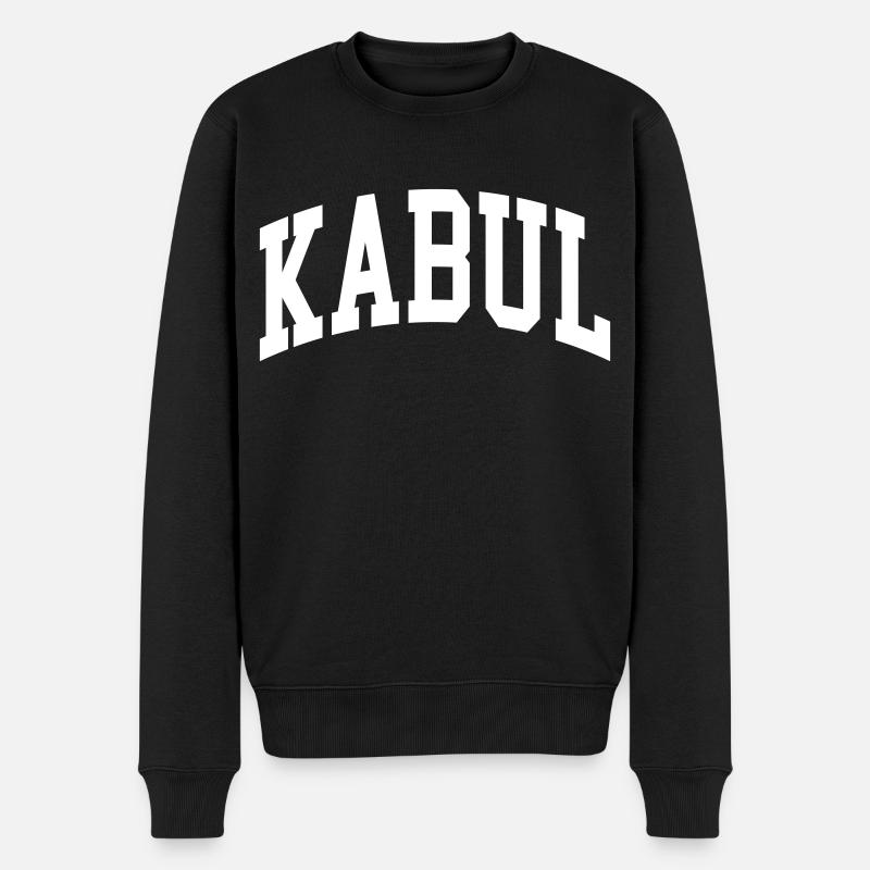 Kabul - Männer Premium Bio Pullover - Schwarz
