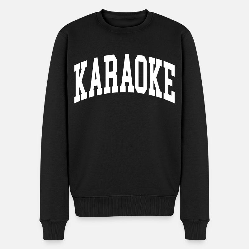 Karaoke - Männer Premium Bio Pullover - Schwarz
