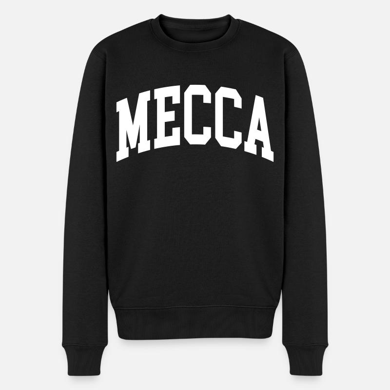 Mecca - Männer Premium Bio Pullover - Schwarz