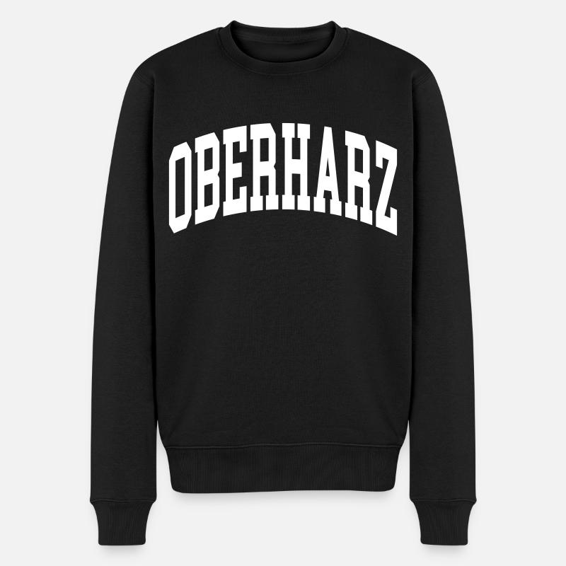 Oberharz - Männer Premium Bio Pullover - Schwarz