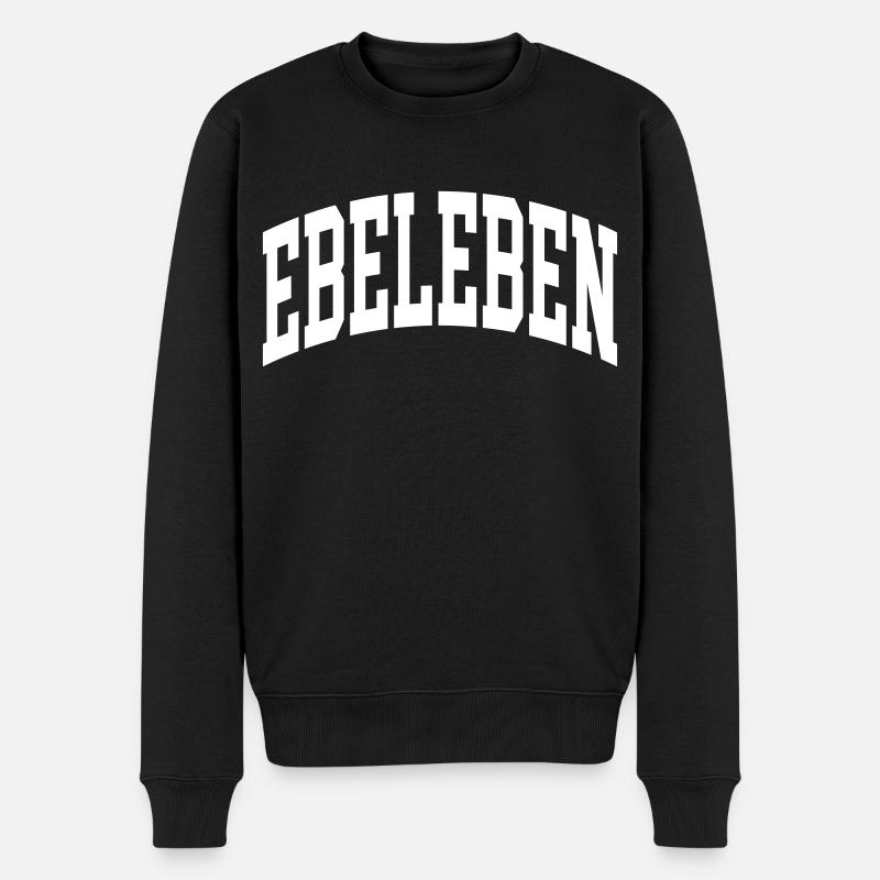 Ebeleben - Männer Premium Bio Pullover - Schwarz