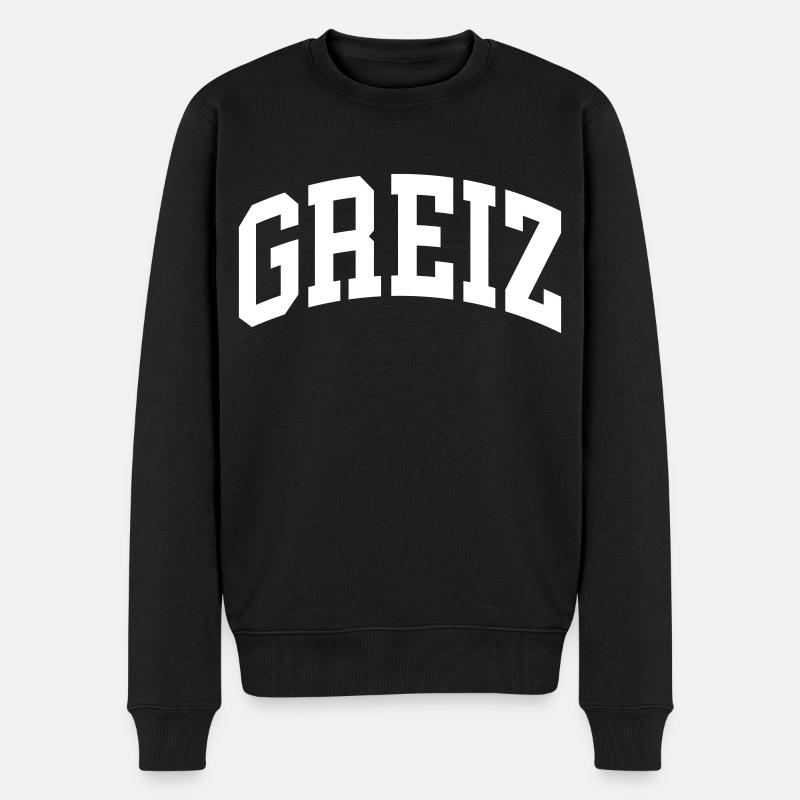 Greiz - Männer Premium Bio Pullover - Schwarz