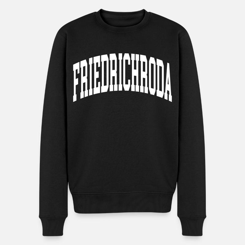 Friedrichroda - Männer Premium Bio Pullover - Schwarz
