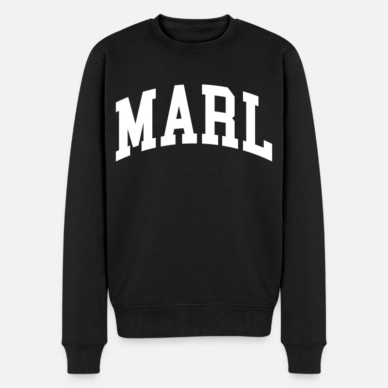 Marl - Männer Premium Bio Pullover - Schwarz
