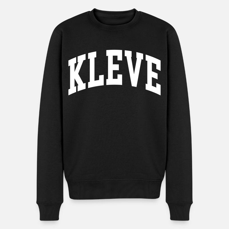 Kleve - Männer Premium Bio Pullover - Schwarz
