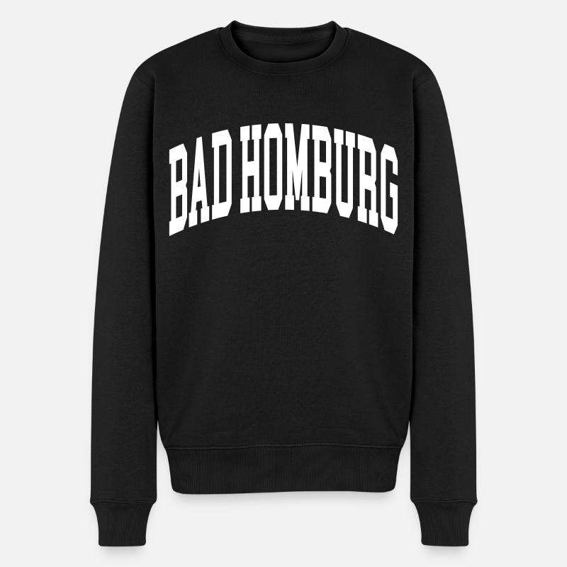 Bad Homburg - Männer Premium Bio Pullover - Schwarz