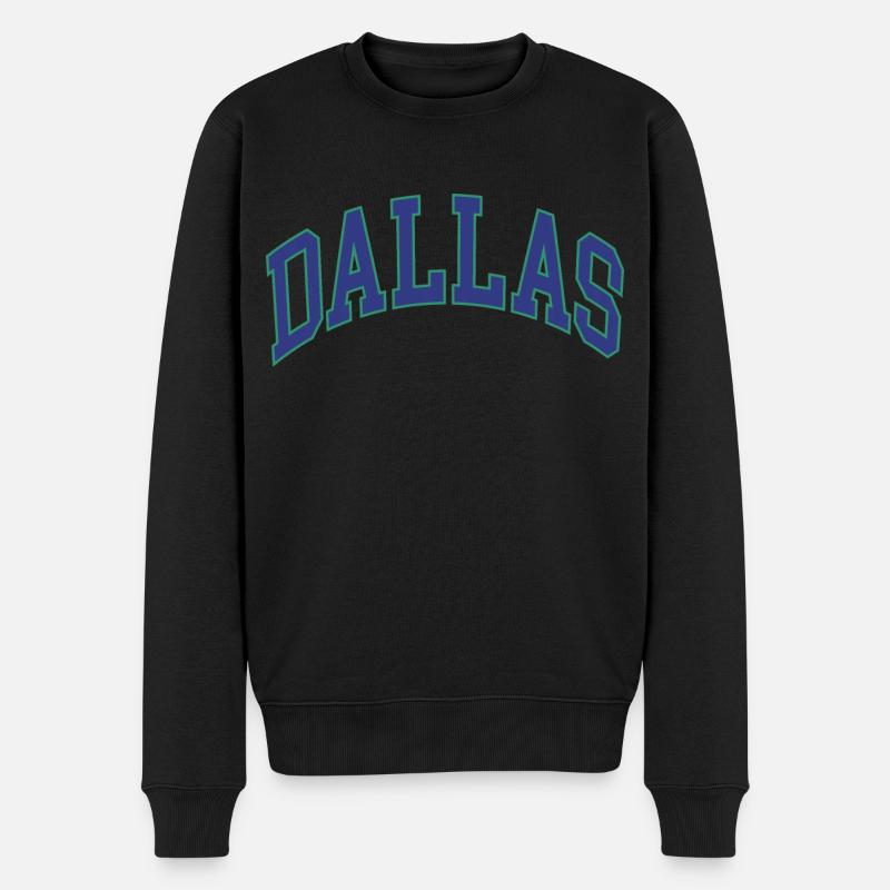 Dallas - Männer Premium Bio Pullover - Schwarz