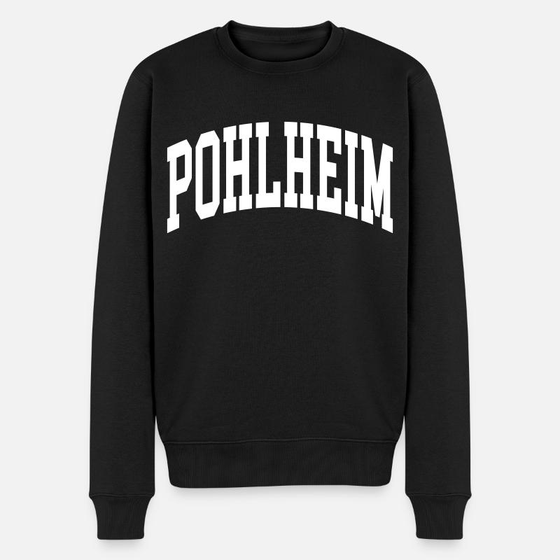 Pohlheim - Männer Premium Bio Pullover - Schwarz