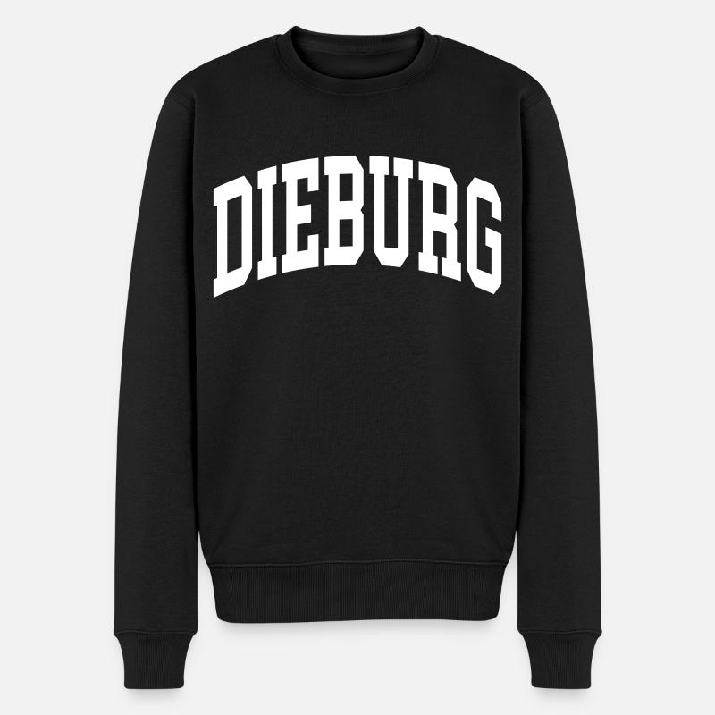 Dieburg - Männer Premium Bio Pullover - Schwarz