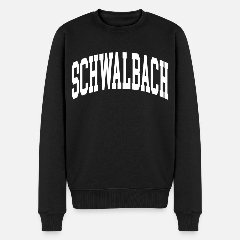 Schwalbach - Männer Premium Bio Pullover - Schwarz