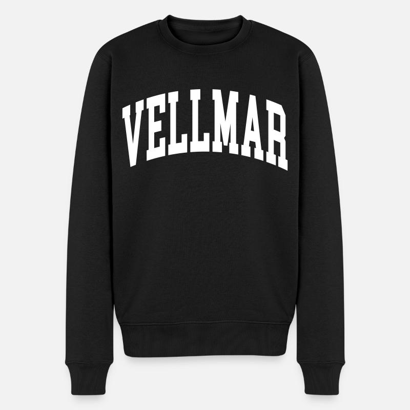 Vellmar - Männer Premium Bio Pullover - Schwarz