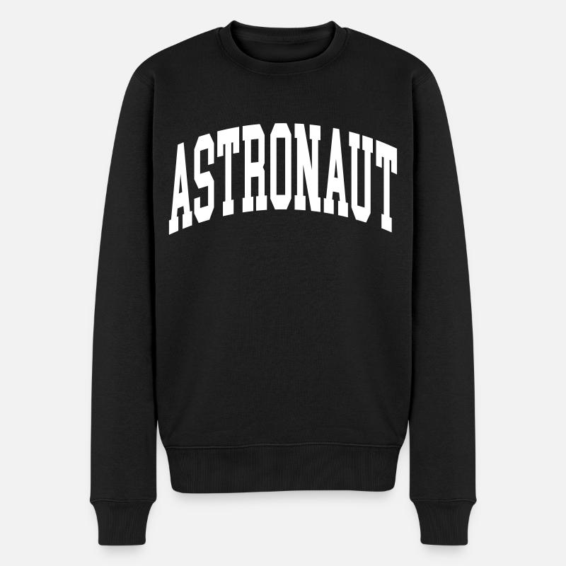 Astronaut - Männer Premium Bio Pullover - Schwarz