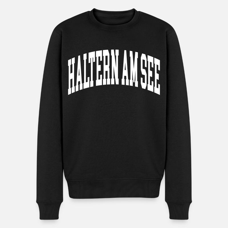 Haltern am See - Männer Premium Bio Pullover - Schwarz