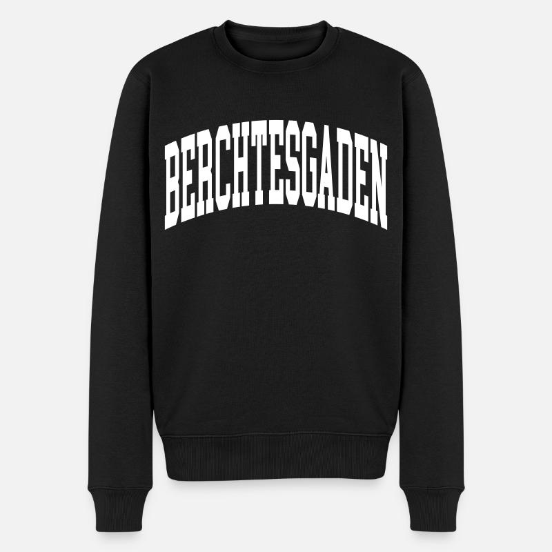 Berchtesgaden - Männer Premium Bio Pullover - Schwarz