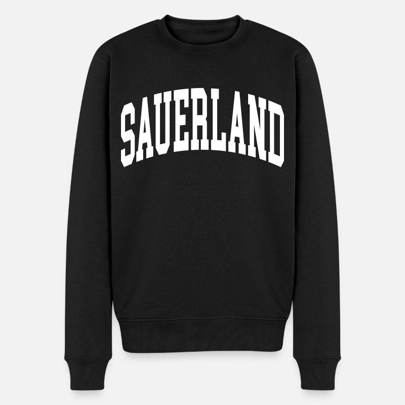 Sauerland - Männer Premium Bio Pullover - Schwarz