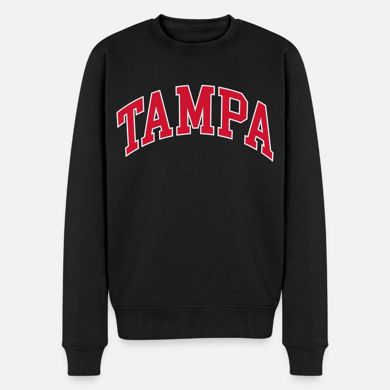 Tampa - Männer Premium Bio Pullover - Schwarz