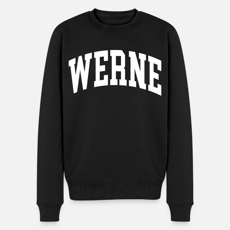 Werne - Männer Premium Bio Pullover - Schwarz