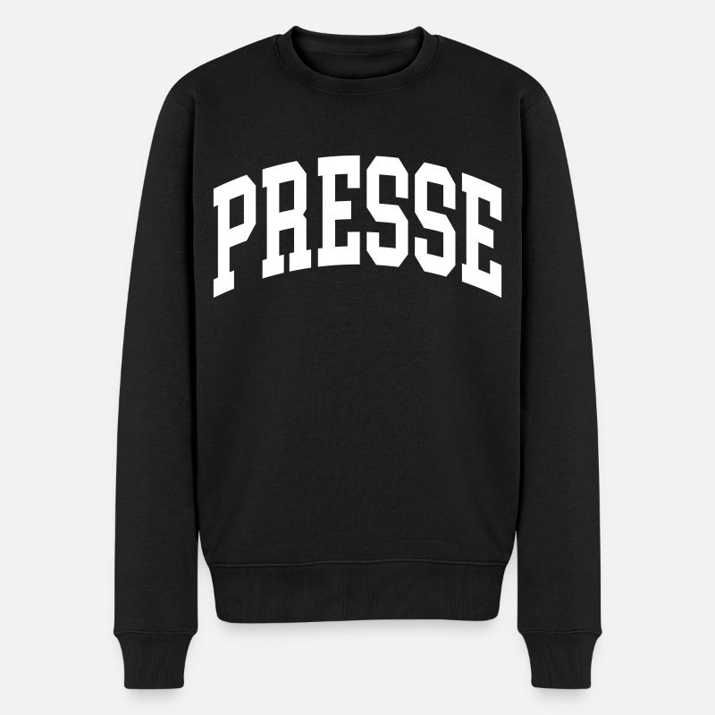 Presse - Männer Premium Bio Pullover - Schwarz