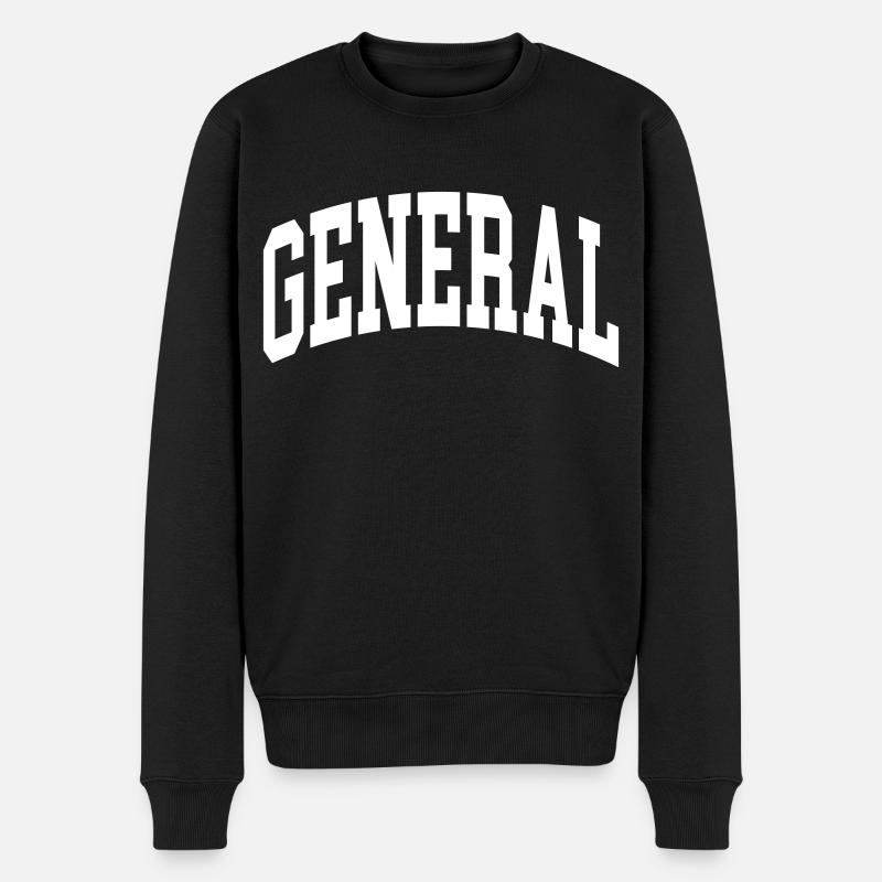General - Männer Premium Bio Pullover - Schwarz