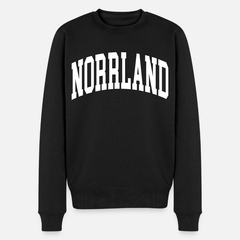 Norrland - Männer Premium Bio Pullover - Schwarz