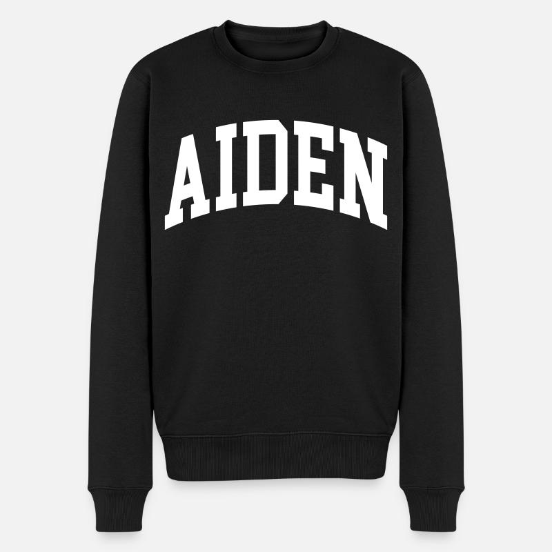 Aiden - Männer Premium Bio Pullover - Schwarz