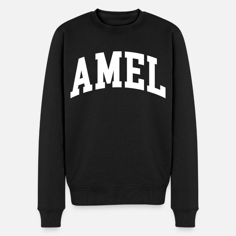 Amel - Männer Premium Bio Pullover - Schwarz
