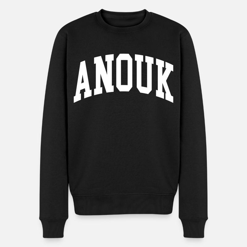 Anouk - Männer Premium Bio Pullover - Schwarz