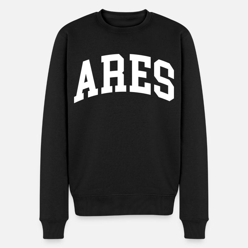 Ares - Männer Premium Bio Pullover - Schwarz