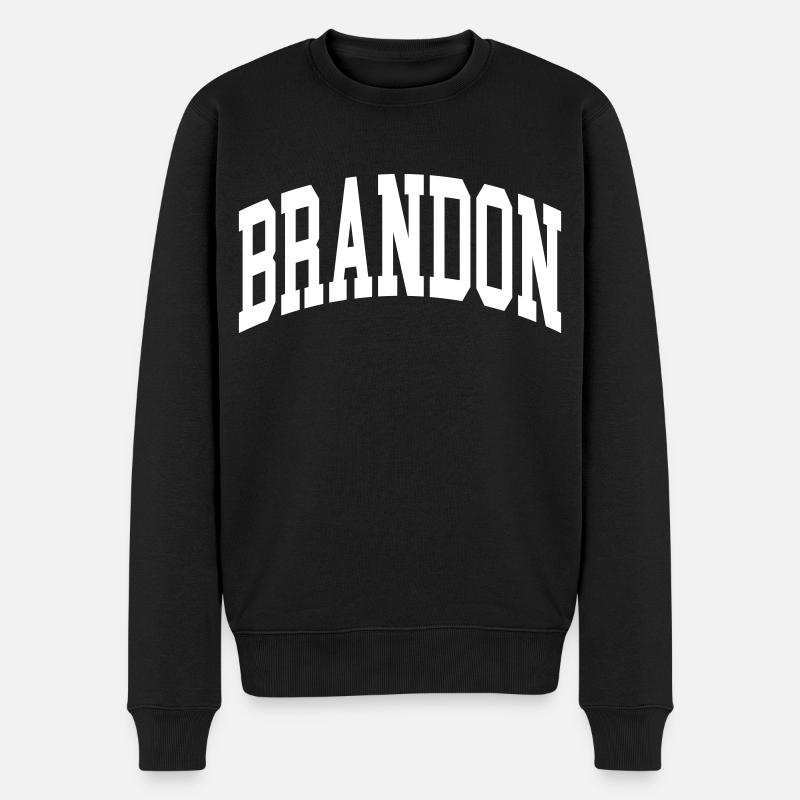 Brandon - Männer Premium Bio Pullover - Schwarz