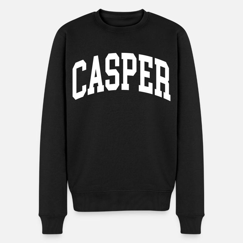 Casper - Männer Premium Bio Pullover - Schwarz