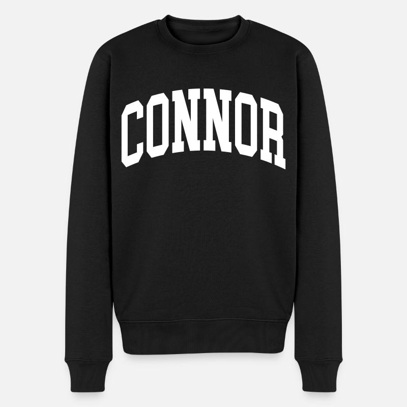 Connor - Männer Premium Bio Pullover - Schwarz
