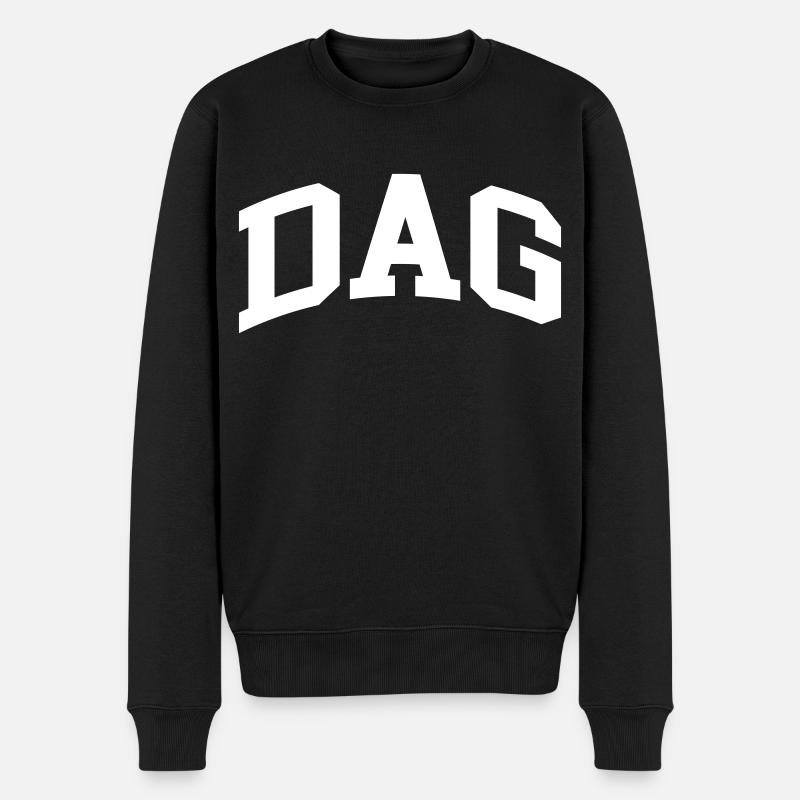 Dag - Männer Premium Bio Pullover - Schwarz