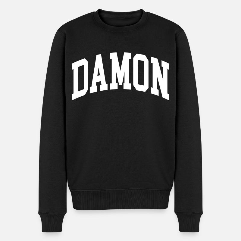 Damon - Männer Premium Bio Pullover - Schwarz