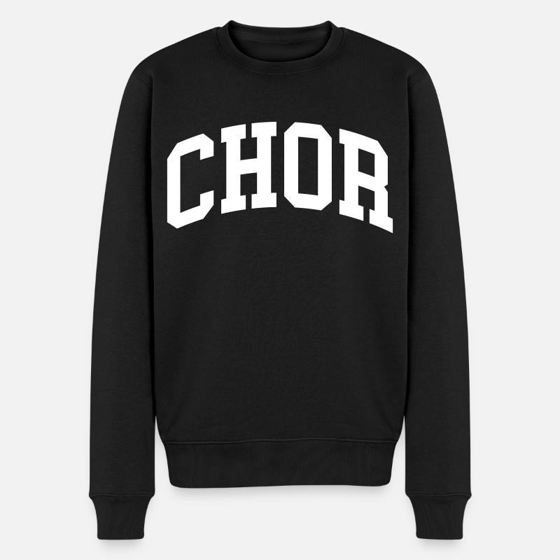 Chor - Männer Premium Bio Pullover - Schwarz