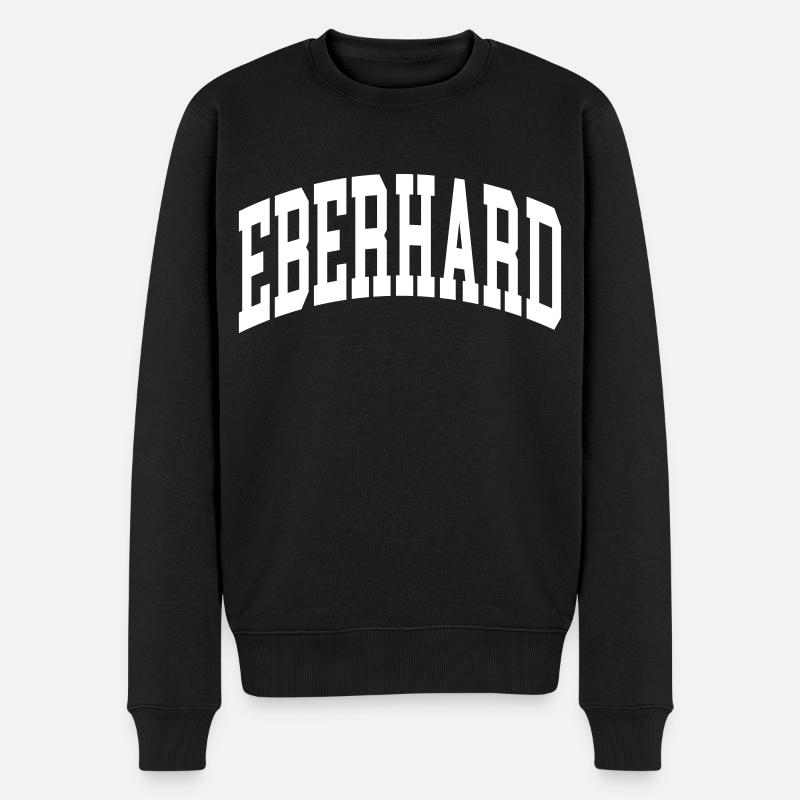 Eberhard - Männer Premium Bio Pullover - Schwarz