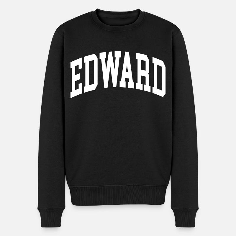 Edward - Männer Premium Bio Pullover - Schwarz