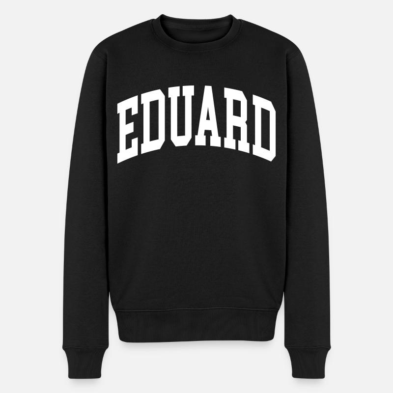 Eduard - Männer Premium Bio Pullover - Schwarz