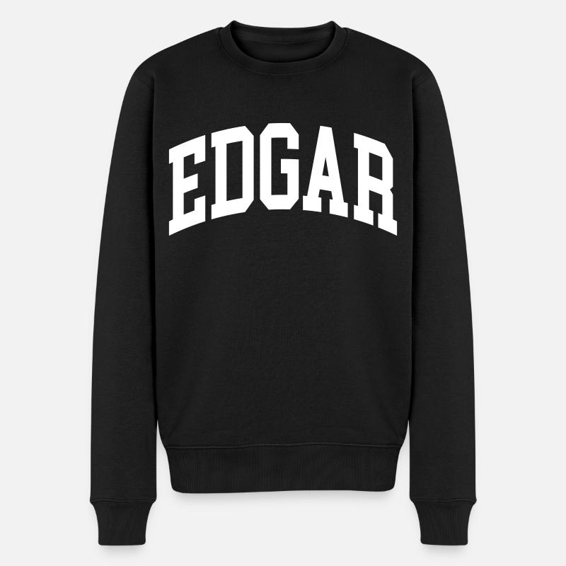 Edgar - Männer Premium Bio Pullover - Schwarz