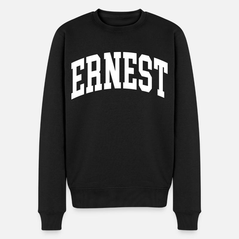 Ernest - Männer Premium Bio Pullover - Schwarz