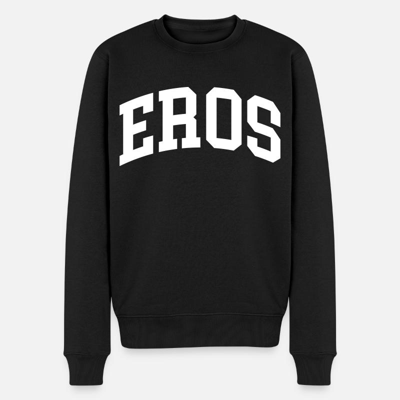 Eros - Männer Premium Bio Pullover - Schwarz