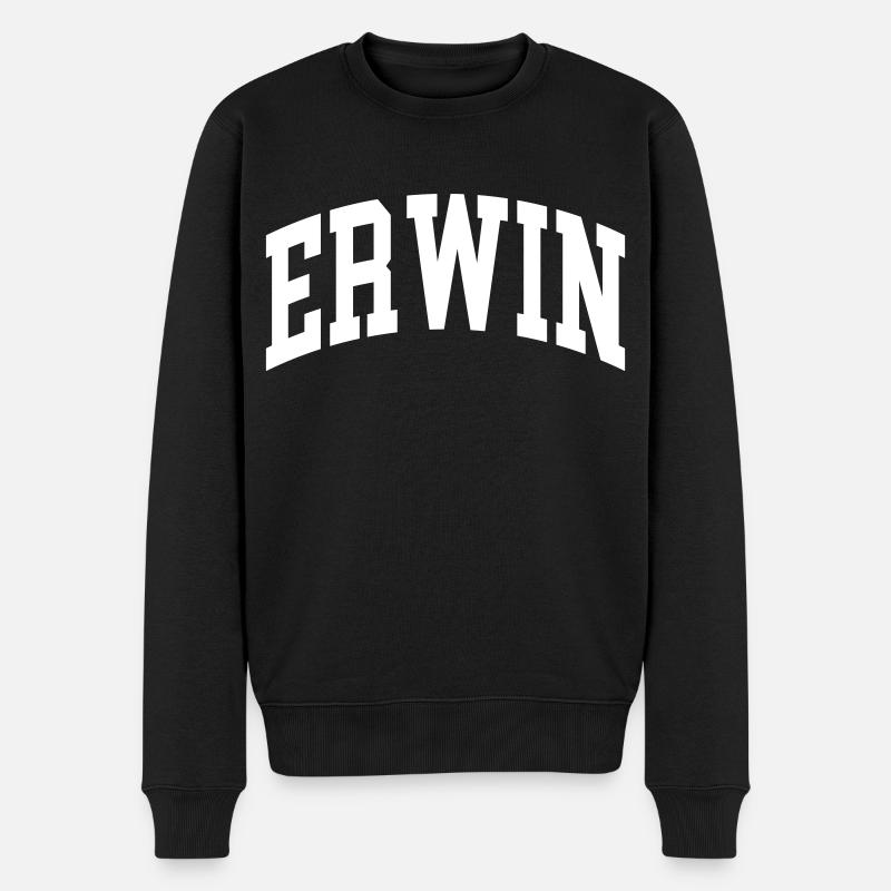 Erwin - Männer Premium Bio Pullover - Schwarz