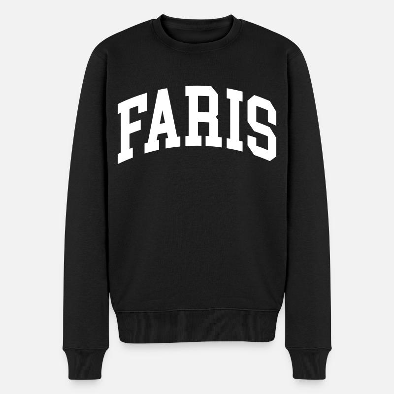 Faris - Männer Premium Bio Pullover - Schwarz
