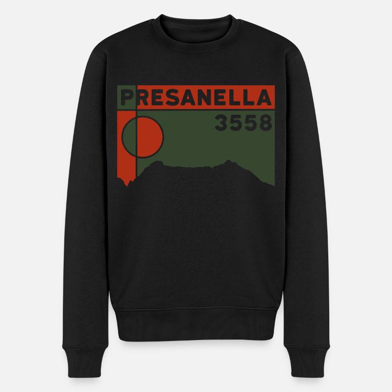 Cima Presanella Besteigung Berg Hochtour Gletscher - Männer Premium Bio Pullover - Schwarz